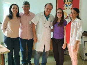 Drs. Joseleide de Castro, Sérgio H. Veiga, Paulo R. Margotto, Fernanda Reginato Bau e Evely Mirela (23/8/2018)